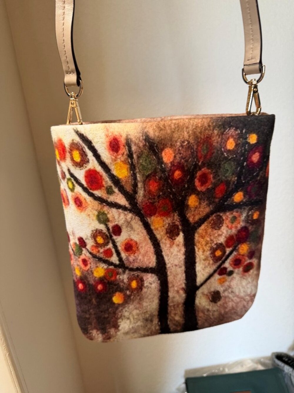 Artisan Wool & Leather Bag